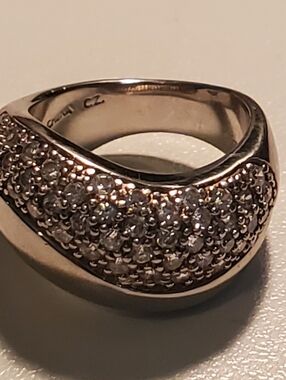Sterling Silver Cubic Circonia Ring Size 6